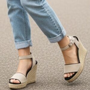 Saks Fifth Ave Espadrille Wedge Sandal size 9.5